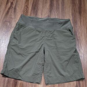 Prana Olive Green Women's Bermuda Shorts Size Medium